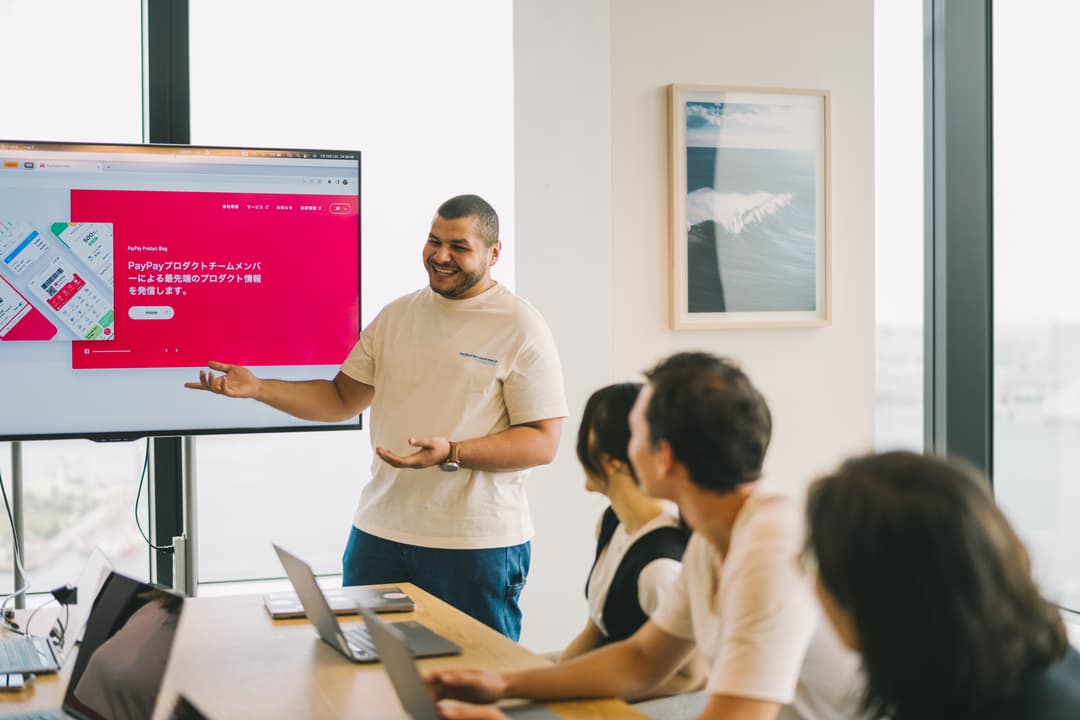Khaled presenting at PayPay